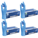 Gants en nitrile non poudré bleu – Image 3