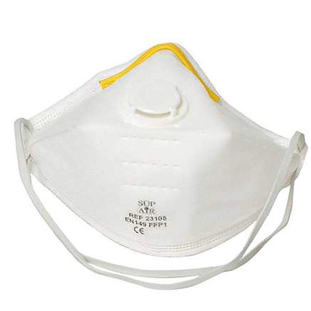 imga10898 Masques respiratoires FFP1 pliables à valve la boîte de 20 – Image 1