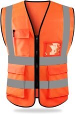 HYCOPROT Gilet de Sécurité Haute Visibilité avec Poches 3D – Image 4