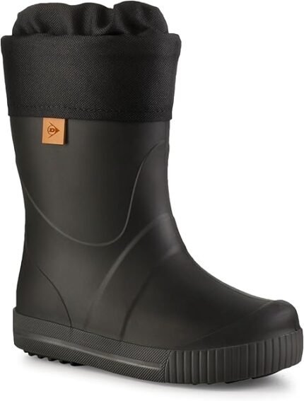 DUNLOP Puddle Jumper Bottes d'hiver fourrées pour enfants, garçons, filles