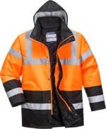 Portwest Parka HV Bicolore, Couleur: Orange/Noir, Taille: S, S467OBRS – Image 2