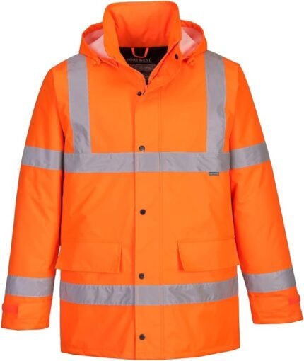 Portwest Parka Hi-Vis Traffic, Couleur: Orange, Taille: S, S460ORRS
