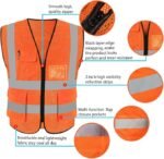 HYCOPROT Gilet de Sécurité Haute Visibilité avec Poches 3D – Image 6