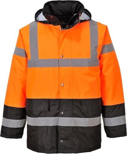 Portwest Parka HV Bicolore, Couleur: Orange/Noir, Taille: S, S467OBRS