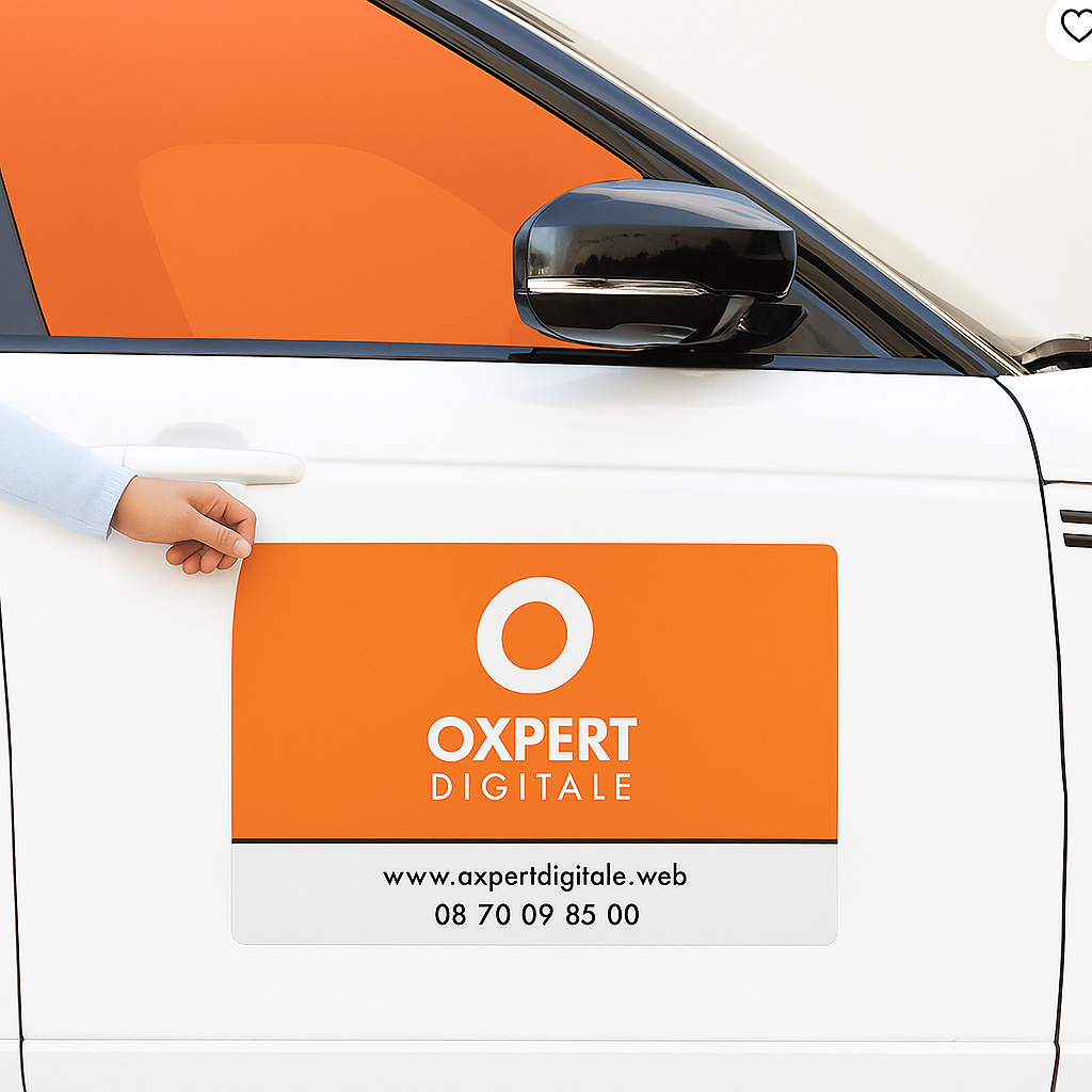 oxpert digitale aimante Plaques aimantées pour voiture Découpe standard – Image 1